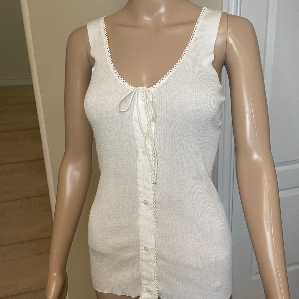 Frame Women's Button-up Tank Top, Size Medium, NWT